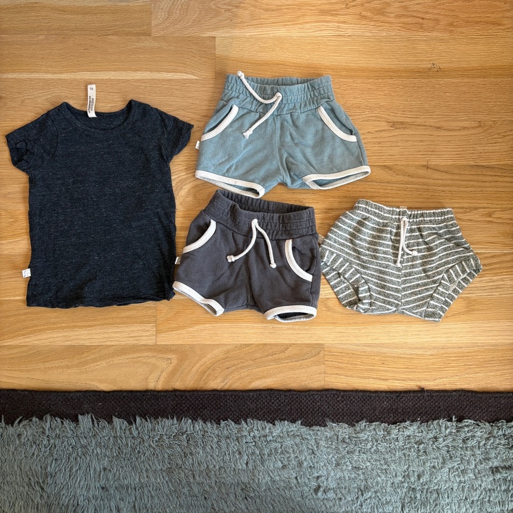 Childhoods Clothing 2T Summer Shorts + T-shirt